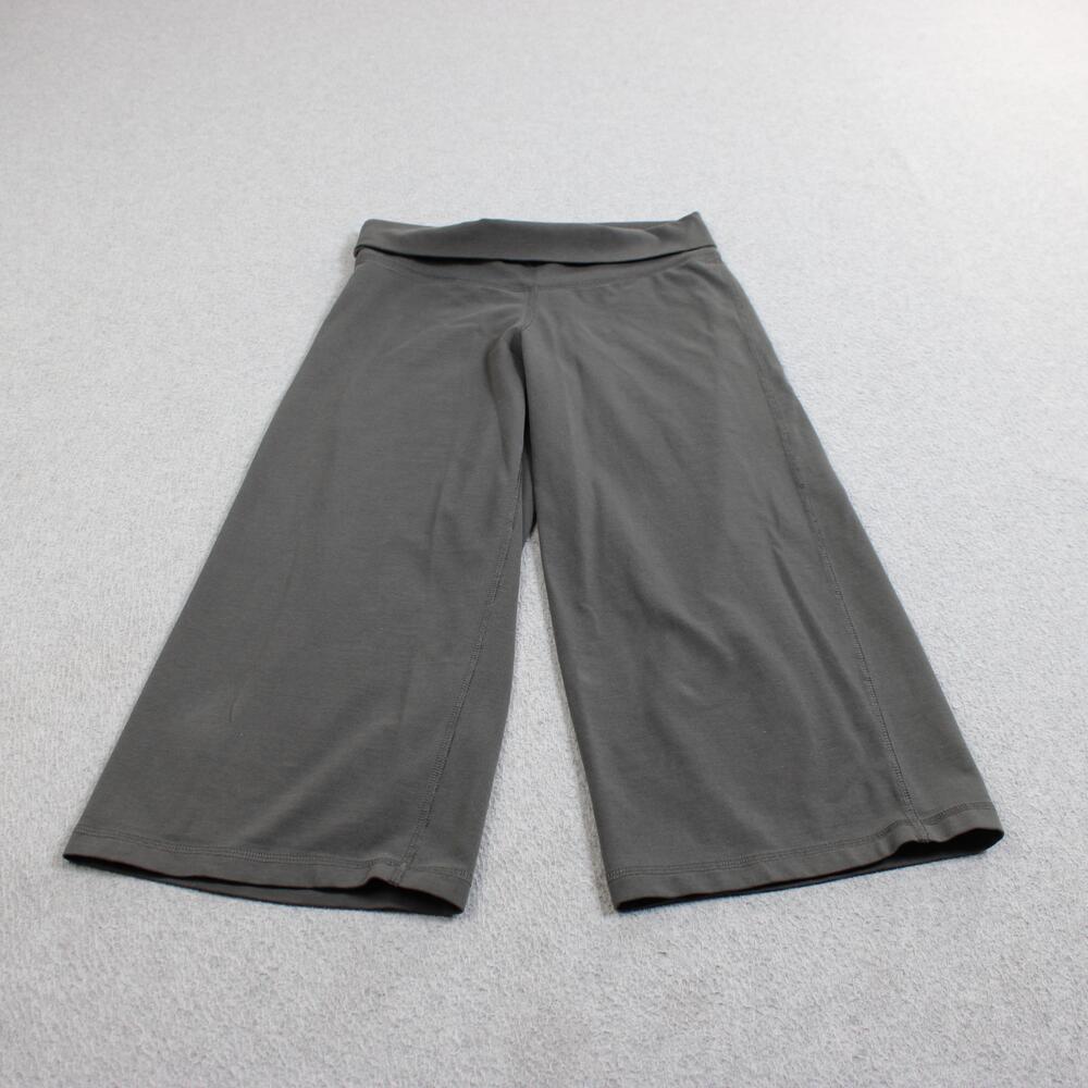 Patagonia Pants Women XXS Gray Jersey Wide Leg Crop Elastic Waist Lounge Travel